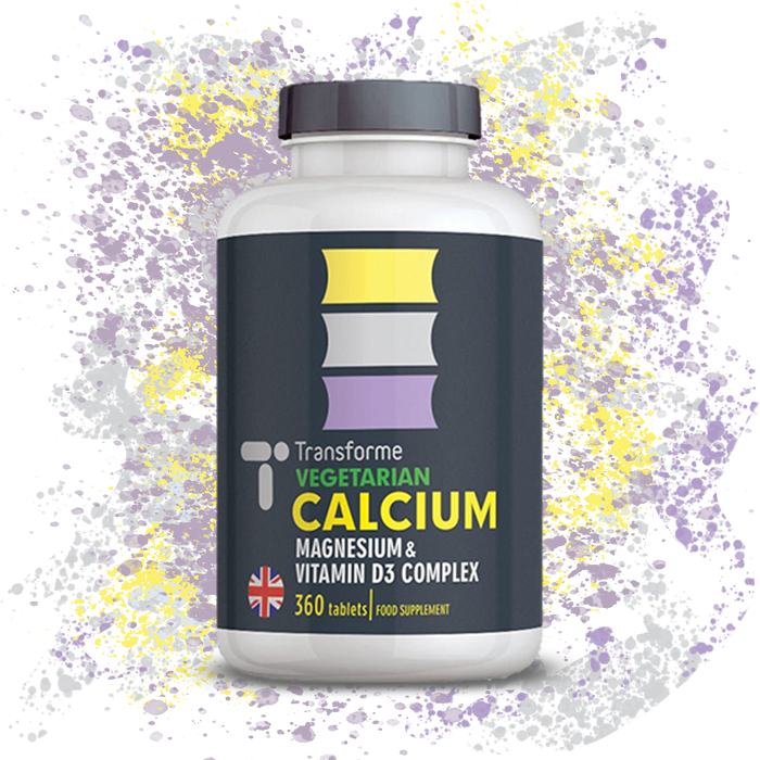 Calcium Magnesium & Vitamin D3 Complex Vegetarian Tablets for Bones, Teeth and Muscle Function