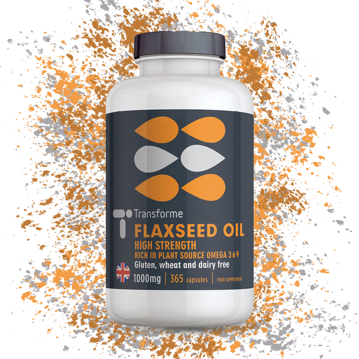 Flaxseed Oil Capsules 1000mg, Cold Pressed Omega 3 6 9 High Absorption Softgels