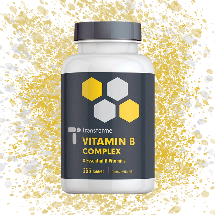 Vitamin B Complex, Vegetarian & Vegan Tablets, for Skin, Vision, Energy & Immune Support