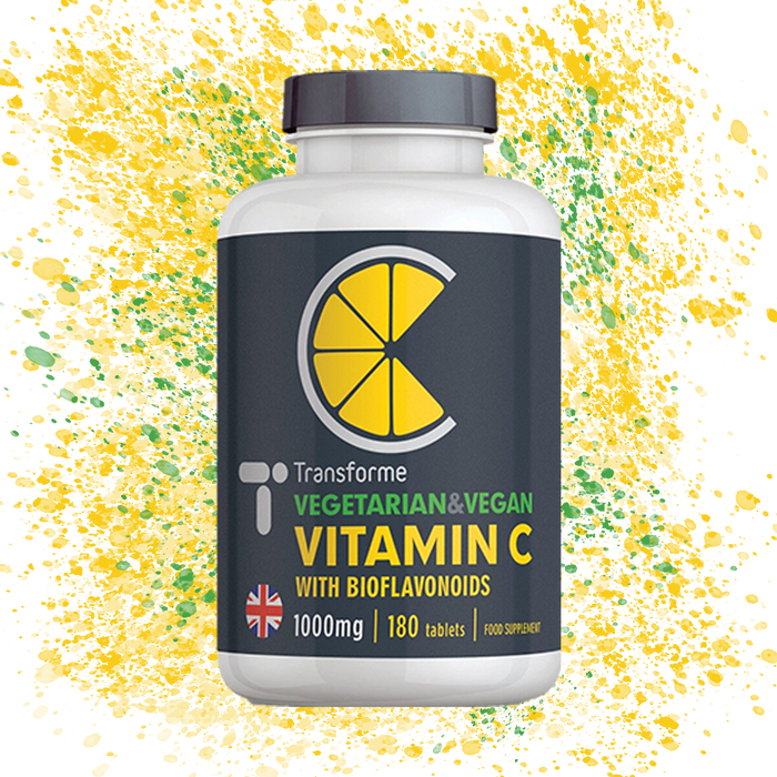 Vitamin C 1000mg Tablets with Bioflavonoids Vegetarian & Vegan Vitamin C Supplement